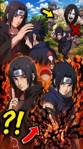 The TRUTH About Itachi vs Sasuke Fight!💔 #shorts#anime#naruto