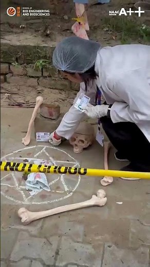 Forensic science students showcase videography skills at mock crime scene investigation. #lpu