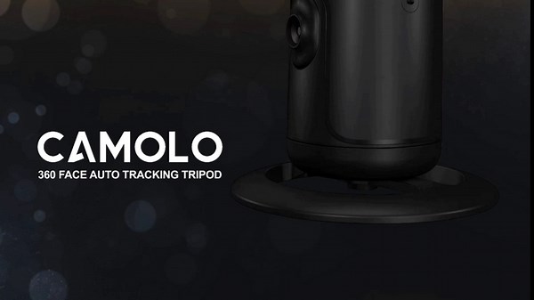 Auto Face Tracking Tripod with Remote, 360° Rotation Auto Tracking Phone Holder, No App, Smart Phone Selfie Sticks Tripod for Video, Live Vlog Rechargeable Battery(White)