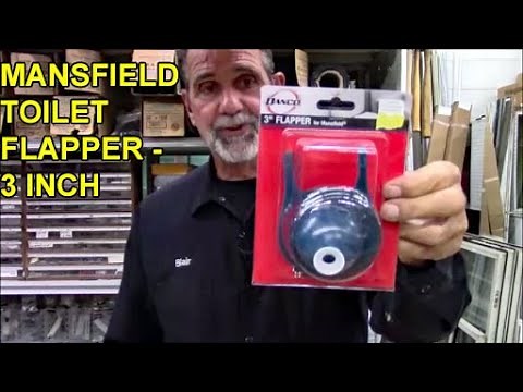 Replace the Mansfield 3 inch toilet flapper to repair and fix leaking