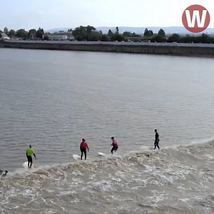 77K views · 796 reactions | This is the Severn Bore tidal wave. It's the second highest tidal range in the world and people travel from far and wide to try and kayak and surf it when the time is right. This incredible drone footage shows exactly what happens when they do <3 | WalesOnline | Facebook