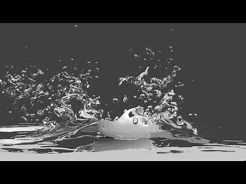 Blender流体シミュレーション 水しぶきテスト