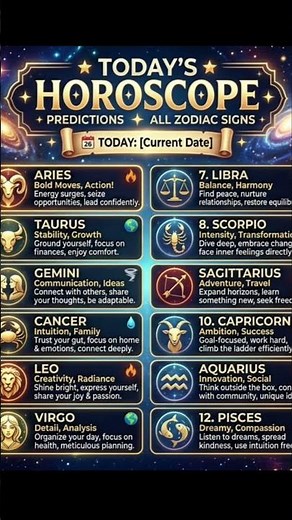 Today’s Horoscope | Daily Astrology Predictions for All Zodiac Signs | Love, Career & Money Forecast