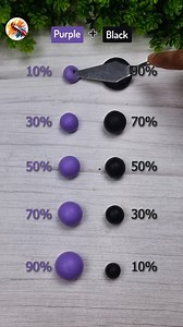 Purple Vs Black, Satisfying color mixing Clay Ep 86 #colormixing #colors #clay #shorts | Painting Concept