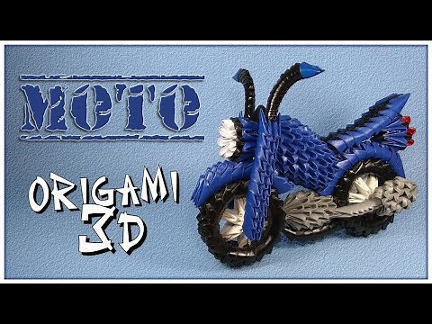 Moto En Origami 3D 🏍 3D Origami Motorcycle 🏍😎
