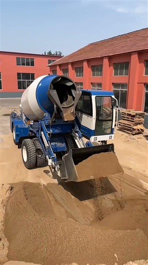 Xinfeng Self-Loading Concrete Mixer Truck | Mobile Concrete Plant in Action #earthopstv #automobile
