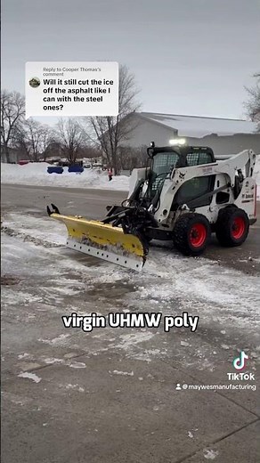 Plowing Snow with a UHMW Poly Cutting Edge