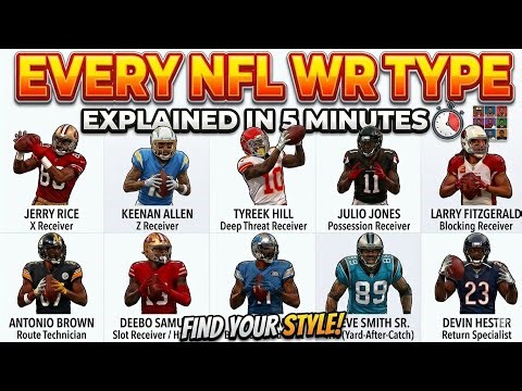 Every Type of NFL Wide Receiver Explained in 5 Minutes!