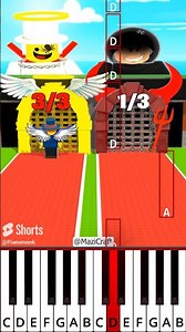 POV HEAVEN vs HELL OVERLOAD Challenge - Steal a Brainrot (@MaziCraft) - Octave Piano Tutorial