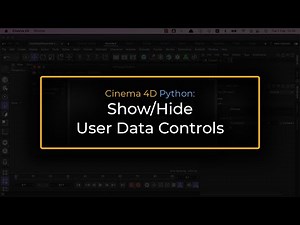 Cinema 4D XPresso: Show Hide User Data Elements