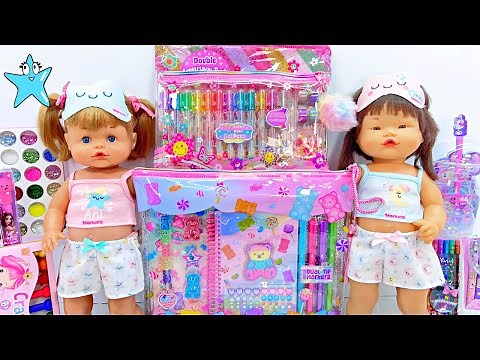 👧🏼ANI y ONA👧🏻 RUTINA de NOCHE🛏️🍬✨con ACCESORIOS de OSITOS KAWAII🍬🐻 Muñecas Nenuco👚🌙
