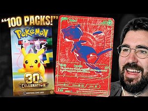 OPENING 100 PACKS OF POKEMON 30TH!