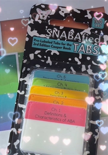 No gatekeeping ABA study essentials over here! Tagging the wonderful author of @ABA Visual Books, Makoto Shibutani. You can find the SNABA tabs in my TikTok Shop!