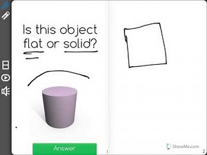 [K.G.3-1.0] Flat vs. Solid - Common Core Standard