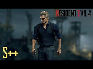 “The Mercenaries Challenge” Wesker S++ Rank! | Resident Evil 4 Remake | RE4 | 4K Gameplay