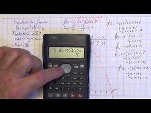 VWO3 H3_2 grafiek kwadratische functie met rekenmachine