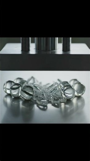 Chalk Blocks Crushed – Satisfying Dust Effect 💨#hydraulicpress #oddlysatisfying