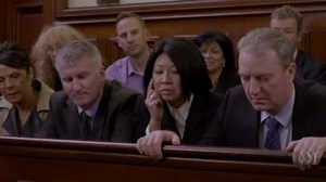 Cleaver Greene from Rake (aka Richard Roxburgh) is helping with a campaign to promote CPR. In this short film, the unconventional barrister rushes to the aid of the juror to the music of the Bee Gees' Stayin' Alive, while others in the courtroom explain how to administer CPR. Shock Verdict | ABC Sydney