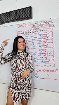 Present continuous for Information Questions 👩🏻‍🏫📚 #easyenglishtv