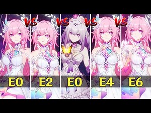 Is Cyrene E6 Worth It? Cyrene E0 vs E1 vs E2 vs E4 vs E6 | Gameplay - Honkai: Star Rail 3.7 Beta V4