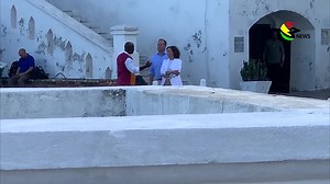 16K views · 450 reactions | US Veep Kamala Harris Steps into History at Cape Coast Castle: A Journey Through Ghana's Dark Past #3newsgh | TV3 Ghana | Facebook