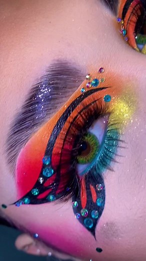 Artistic Rainbow Butterfly Makeup Tutorial