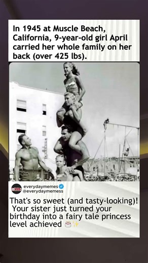 In 1945 at muscle Beach