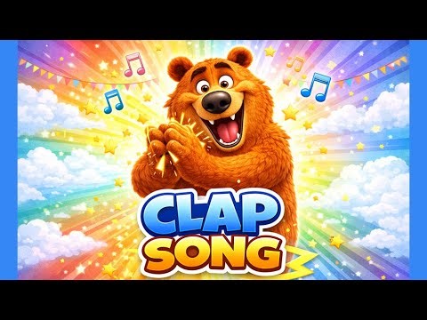 Bear Teaches You to Clap! | Educational Song for Kids | Movement Song