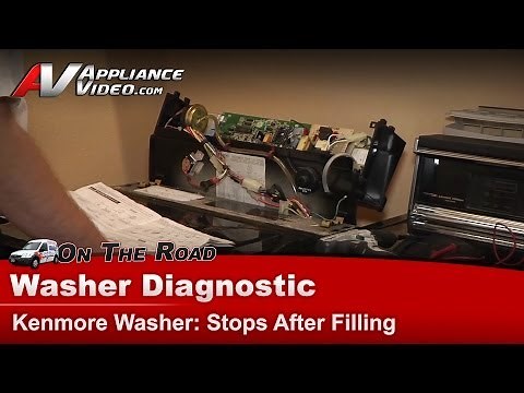 Kenmore Washer Repair - Stops After Filling - Power Supply Board