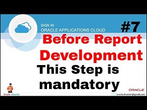 Oracle Fusion 7: Create your own custom folder for report development