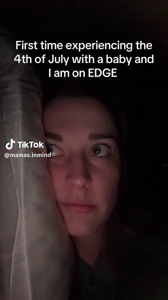 Anyone else just staring at their baby monitor waiting for the inevitable?! #baby #fourthofjuly #fireworks #july4th #sleeping #sleeptraining #mom #momtok #momproblems #viral #fyp #xyzbca