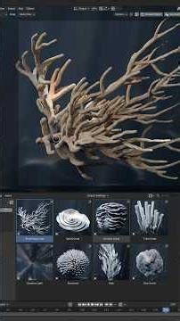 New Coral Geometry Nodes for Blender! #shorts