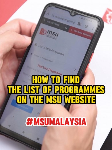 How to Find the List of Programmes on MSU Website