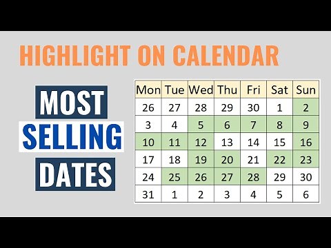 Highlight Dates based on Sales criteria on Excel Calendar | SUMIF | Conditional Format