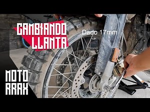 Cambio de llanta delantera BMW R 1250 GS Adventure o GS1200 (español)