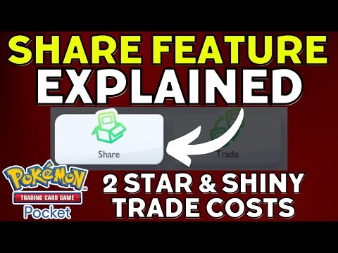 2 Star Trading Update, but "Share" Feature to Grind Shinedust? #pokemontcgpocket