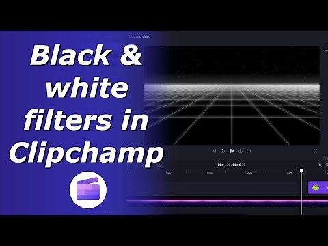 Black and white filters in Clipchamp | Black & white effect for video | Video saturation settings
