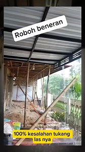Kanopi 6x8 meteran cuma pake rangka seperti ini. Mana kuat 😩😩 | Teknik sipil