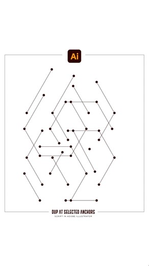 Beginner pro Illustrator Tips | Dup at selected points script #illustratortips #mgraphics