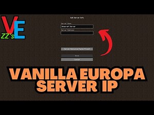 Minecraft Vanilla Europa Server IP Address