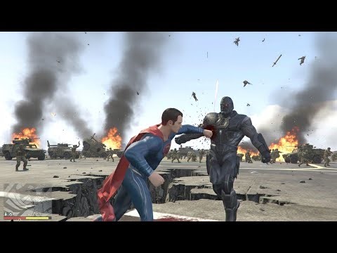 GTA 5 - Superman vs Darkseid Epic Battle | Superman vs Darkseid