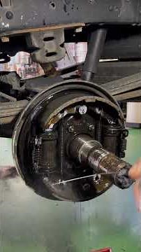 Rear drum brake clean #automobile #automotivetools #mechanic