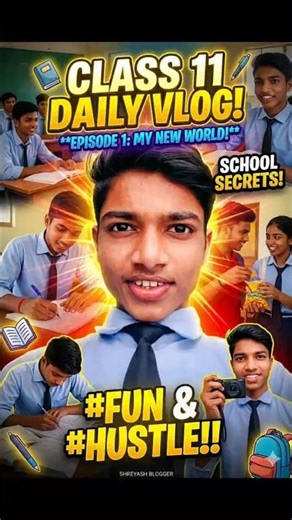 Ek 11th class ka student din bhar me kya hi krta hoga #shorts #trending #vlog #schoollife #minivlog