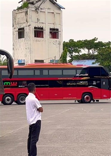 Luxury buses parked parallel to the Batoh terminal in Banda Aceh