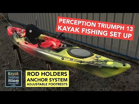 Kayak Fishing Set Up on a Perception Triumph 13