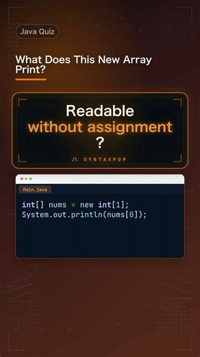 Java Quiz: Can You Read a New int Array Before Assignment?
