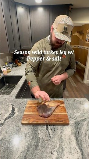 Wild turkey leg recipe in the crockpot, so simple & delicious #cooking #recipe #wildturkey #food