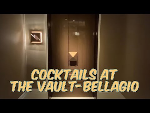 An Exclusive Hidden Lounge at Bellagio! Specialty Cocktails and Delicious Small Bites at The Vault