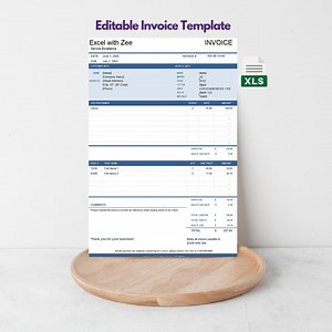 Vehicle Repair Invoice Template | Editable Excel Sheet for Auto Shops & Mechanics - Etsy