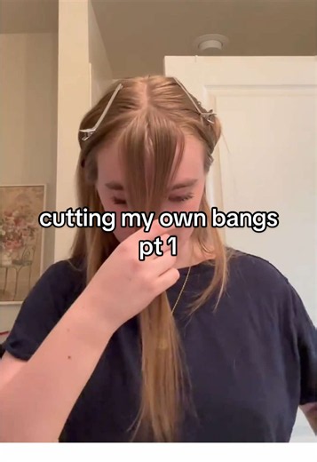 Cutting My Own Bangs Pt 1 — How I Trimmed My Bangs at Home